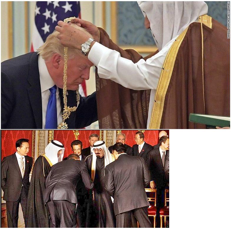 bow
bend
kowtow
curtsy 
- TRUMP and OBAMA
哪個比 ...